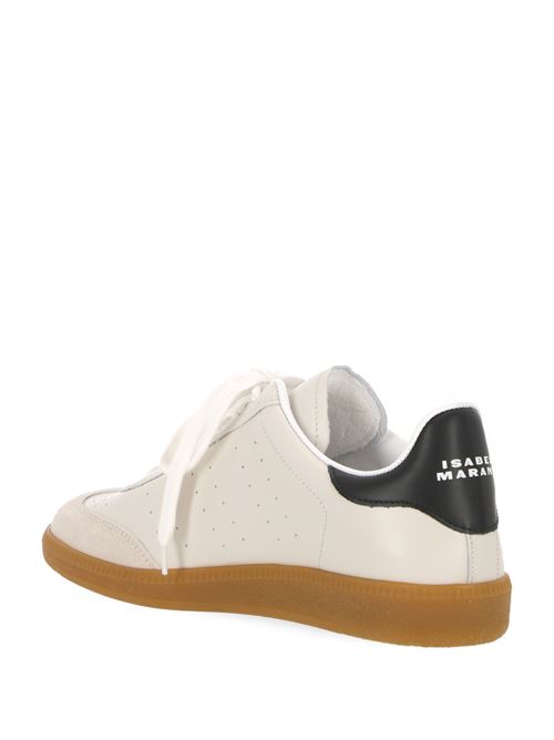 White/black calf leather sneaker Isabel Marant | BK0014FAA4E11SCKBK